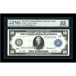 Fr. 911a $10 1914 Federal Reserve Note PMG About