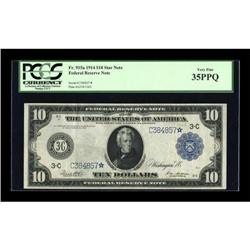 Fr. 915a $10 1914 Federal Reserve Star Note PCGS