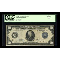 Fr. 925 $10 1914 Federal Reserve Star Note PCGS
