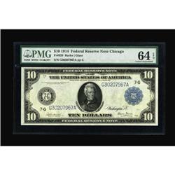 Fr. 929 $10 1914 Federal Reserve Note PMG Choice