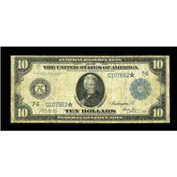 Fr. 929 $10 1914 Federal Reserve Star Note Very