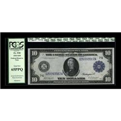 Fr. 930 $10 1914 Federal Reserve Note PCGS Gem