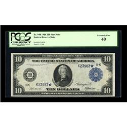 Fr. 944 $10 1914 Federal Reserve Star Note PCGS