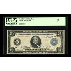 Fr. 965 $20 1914 Federal Reserve Star Note PCGS