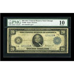 Fr. 990 $20 1914 Federal Reserve Note PMG Very