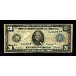 Fr. 992 $20 1914 Federal Reserve Star Note Very