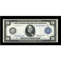 Fr. 1011b $20 1914 Federal Reserve Note