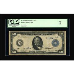 Fr. 1030 $50 1914 Federal Reserve Star Note PCGS