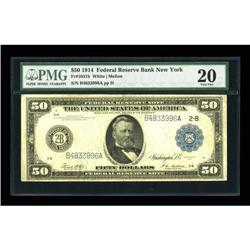 Fr. 1031a $50 1914 Federal Reserve Note PMG Very