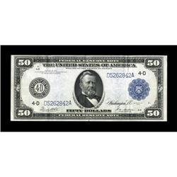 Fr. 1039a $50 1914 Federal Reserve Note Very