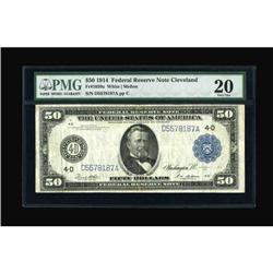 Fr. 1039a $50 1914 Federal Reserve Note PMG Very