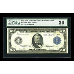 Fr. 1039b $50 1914 Federal Reserve Note PMG Very