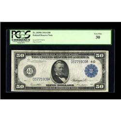 Fr. 1039b $50 1914 Federal Reserve Note PCGS