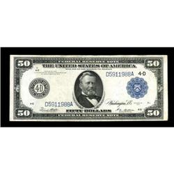 Fr. 1039b $50 1914 Federal Reserve Note Very