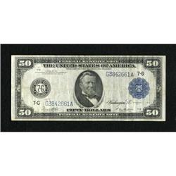 Fr. 1051 $50 1914 Federal Reserve Note PMG Very