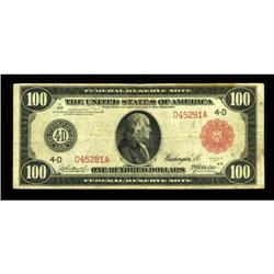 Fr. 1075b $100 1914 Red Seal Federal Reserve