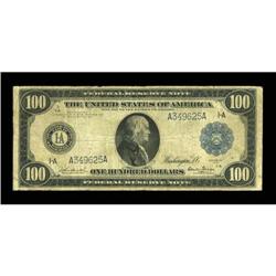 Fr. 1085 $100 1914 Federal Reserve Note About