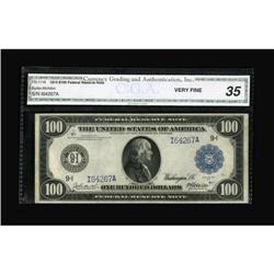Fr. 1116 $100 1914 Federal Reserve Note CGA Very
