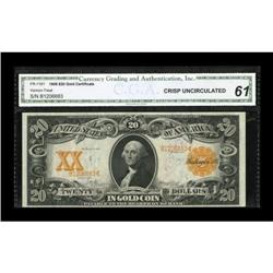 Fr. 1181 $20 1906 Gold Certificate CGA Crisp