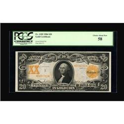 Fr. 1185 $20 1906 Gold Certificate PCGS Choice