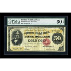 Fr. 1197 $50 1882 Gold Certificate PMG Very Fine
