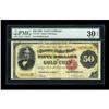 Image 1 : Fr. 1197 $50 1882 Gold Certificate PMG Very Fine