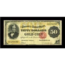Fr. 1197 $50 1882 Gold Certificate Fine-Very