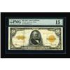 Image 1 : Fr. 1200 $50 1922 Gold Certificate PMG Choice