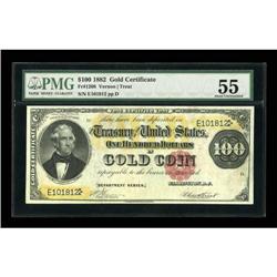 Fr. 1208 $100 1882 Gold Certificate PMG About