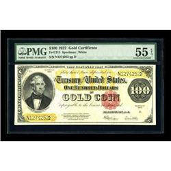 Fr. 1215 $100 1922 Gold Certificate PMG About