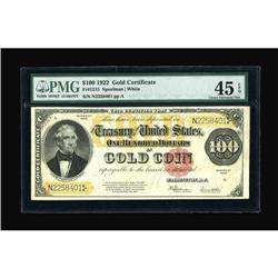 Fr. 1215 $100 1922 Gold Certificate PMG