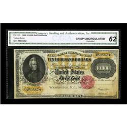 Fr. 1225 $10000 1900 Gold Certificate CGA Crisp