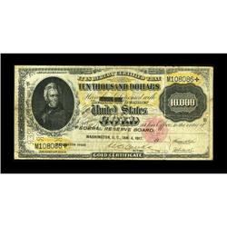 Fr. 1225 $10000 1900 Gold Certificate Very Fine.