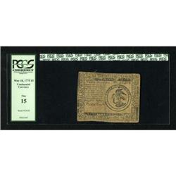 Continental Currency May 10, 1775 $3 PCGS Fine