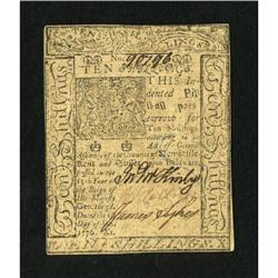 Delaware January 1, 1776 10s Choice New.