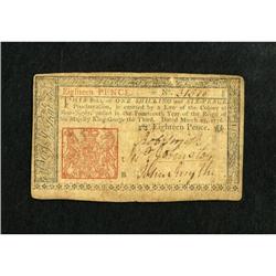 New Jersey March 25, 1776 18d Very