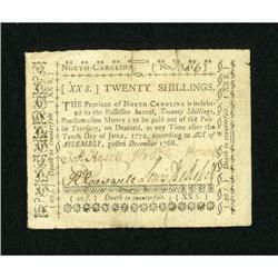 North Carolina December, 1768 20s Extremely