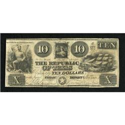 Austin, TX- Republic of Texas $10 Jan. 1, 1840