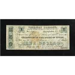 Austin, TX- State of Texas Treasury Warrant $10