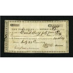 Houston, TX- Treasurer of the Republic of Texas