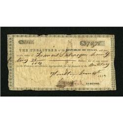 Houston, TX- Treasurer of the Republic of Texas