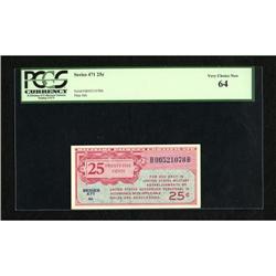 Series 471 25¢ PCGS Very Choice New 64