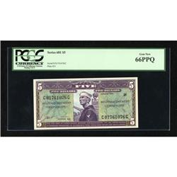 Series 681 $5 PCGS Gem New 66PPQ.