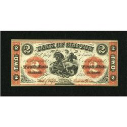 Clifton, Province of Canada- Bank of Clifton $2