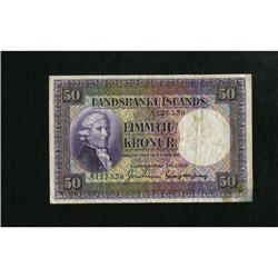 Iceland 50 Kronur 1928 Pick 29b
