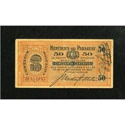 Paraquay 50 Centavos 1894 pick 87