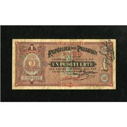 Paraguay 1 Peso 1894 Pick 88