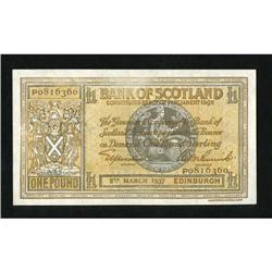 Scotland Bank of Scotland 1 Pound Nov. 30, 1936