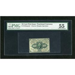 Fr. 1243SP 10c First Issue Narrow Margin Face