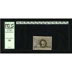 Fr. 1283 25c Second Issue PCGS Choice About New